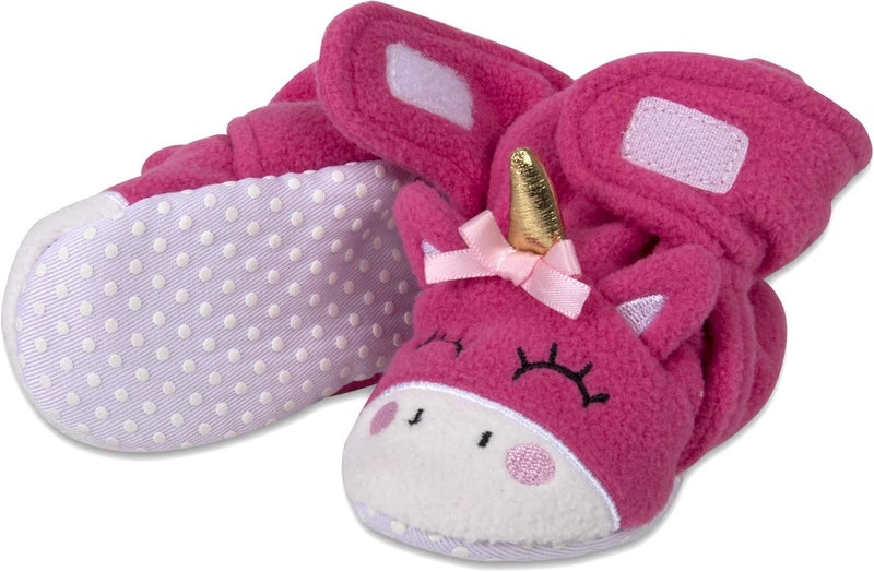 Baby Essentials Cozy Fleece Baby Booties- Sherpa Baby Crib Booties Soft Soled Winter Shoes Unisex Fleece Booties Baby Boy, Baby Girl 0-6 Months - Image 2